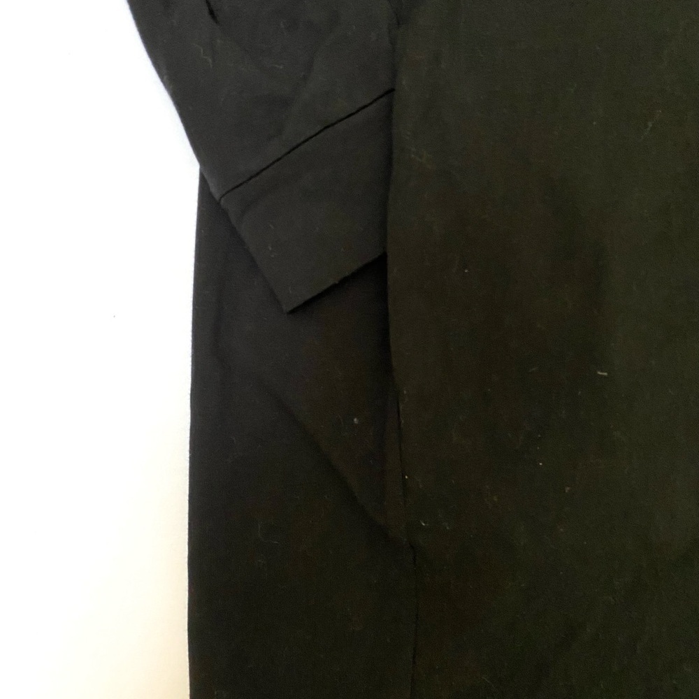 Eileen Fisher Traceable Organic Cotton Jersey RaglanSleeve Dress/Tunic Black XXS - Picture 5 of 8